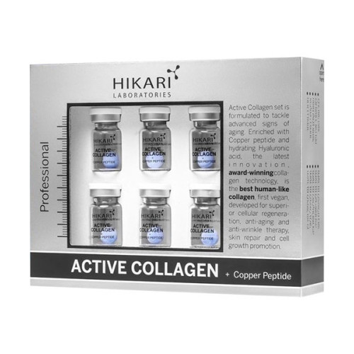 Hikari Active Collagen Set + Copper peptide 6 vials + 20ml Hikari Active Collagen Set + Copper peptide 6 vials + 20ml