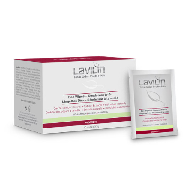 Hlavin Lavilin Women Deo Wipes - Deodorant to Go 10x3.7g Hlavin Lavilin Women Deo Wipes - Deodorant to Go 10x3.7g